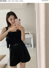 Soft Layered Rib Sleeveles (3color)