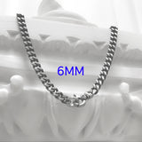 ブラック ライン チェーン ネックレス / [BLESSEDBULLET]black line  chain necklace_blacksilver_11mm/8mm/6mm