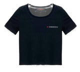 レーストリムTシャツ