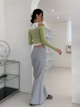イエロービーントップカーディガンツーピース/yellow bean top cardigan two-piece
