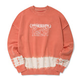 キルシーウィティーバニータイダイスウェットシャツ / WITTY BUNNY TIE DYE SWEATSHIRT [ORANGE] (6671649341558)