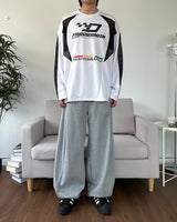 Side Snap Wide Sweatpants