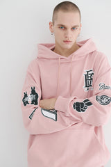 ロゴフーディ / BSR2223FWPO013 BS MULTI LOGO HOODIE PINK