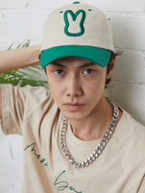 ムーンバニーアウトラインボールキャップ/[8/10 Pre order]MOON BUNNY OUTLINE BALL CAP LIGHT BEIGE (6586871677046)