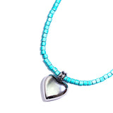 サージカルハートデイジーフォーミカネックレス / SURGiCAL HEART DAiSY FORMiCA NECKLACE #96