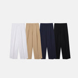 LMN クボピンタックワイドコットンパンツ (4color)