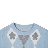 FLOWER JACQUARD VEST_SKY BLUE (6600100511862)