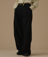 OBLIQUE LINE WIDE PANTS(BELT SET)