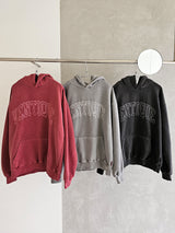 VENTIQUE Pigment Logo embroidery Hoodie 3color