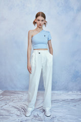 HIDE One Shoulder Top (Sky Blue) (6570998038646)