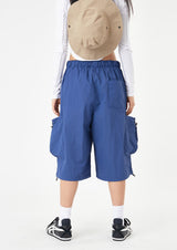 Bermuda nylon string open cargo half pants