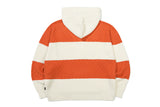 ストライプリブニットフーディ / STRIPE RIB KNIT HOODIE_OATMEAL