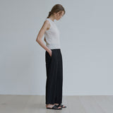 クリースバンディングワイドパンツ / Crease banding wide pants