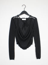 クリスオフショルダーTシャツ / Chris Off Shoulder T-shirt (4color)