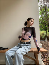 anti-sun see-through top