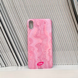 ピンクマーブルスマホハードケース / Pink marble hard case