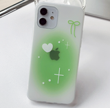 シャイブリンググリーンフォーンケース / Shy bling green phone case