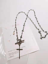 クロストグルバー2ウェイネックレス/tiu Cross Toggle Bar Two Way Necklace