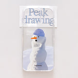 Picky snowman jelly hard case (clear)