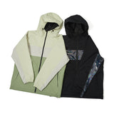 ラインブロックフーディージャケット/BSR2223FWJK029 LINE BLOCK HOODED JACKET CREAM KHAKI
