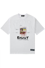 キャンペ-ンTシャツ/[ENJOY YOUR MEAL] CAMPAIGN 1/2 T-SHIRT SKEWER _WHITE
