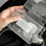 クリアpvcミニチェーンバッグ / Clear pvc mini chain bag