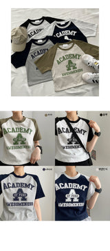 アカナグランクロップド半袖シャツ / Acanaglan cropped short sleeve shirt