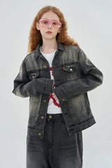 FLOWER DENIM JACKET