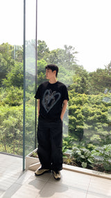 ラビットハートハーフスリーブ / Rabbit heart half sleeves 2color