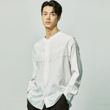 ウェスタンフリンジvネックカラーシャツ / western fringe v-collar shirts white