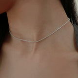 シルバーテニスネックレス / silver tennis necklace (silver)