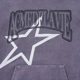 [24SS] STAR AE LOGO PIGMENT WASHING HOODIE PURPLE
