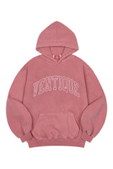 VENTIQUE Pigment Logo embroidery Hoodie 3color