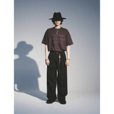 マティックスリラックスベルトパンツ / MATIX RELAXED BELTED PANTS_BK