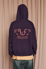 STAR ZIP-UP HOODIE / PURPLE