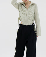 デービーシャーリングジャンパー/Davy shirring jumper (3color)