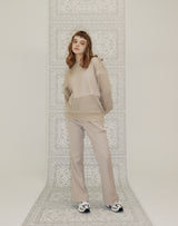 WAFFLE FISHNET SWEATER BEIGE (6691447439478)