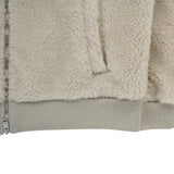 FLEECE BLOUSON BOMBER JACKET BEIGE
