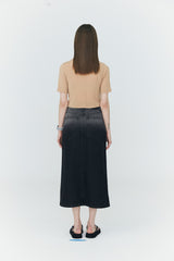 ピンタック テンセル Tシャツ / PinTuck Tencel Tee [Beige]