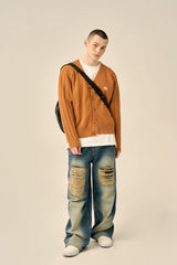 DAMAGE POINT WASHED DENIM