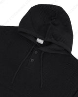 オーバーサイズフィットフードウォーマーニット/Oversized fit hooded warmer knitwear (2 colors)
