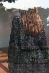 "PRE-ORDER 4/16~" WOOD-CUT DROP-SHOULDER SHIRT (Black) (6546130862198)