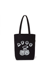 Cherry Bear Canvas Bag_Black (6684778528886)