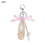 Ballet Toeshoes Ribbon Keyring