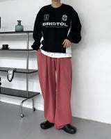 4タックストリングワイドパンツ