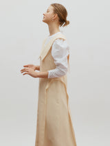 Collar point layered dress - Butter (6682208632950)
