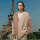 Tone on tone mix cardigan (6541955268726)
