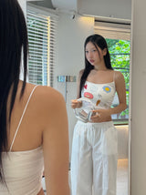 スケッチブックノースリーブパッディドトップ