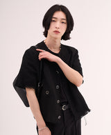 オーディンツイードダメージカーディガン/[MADE] Odin Tweed Damage Cardigan (2 color)