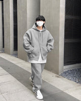 バルキーフードジップアップパーカー / Bulky Hood Zip-Up